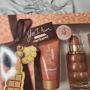 Cacharel  YES I AM glorious perfume gift set. 1.7oz perfume and 2 1.7oz lotion.